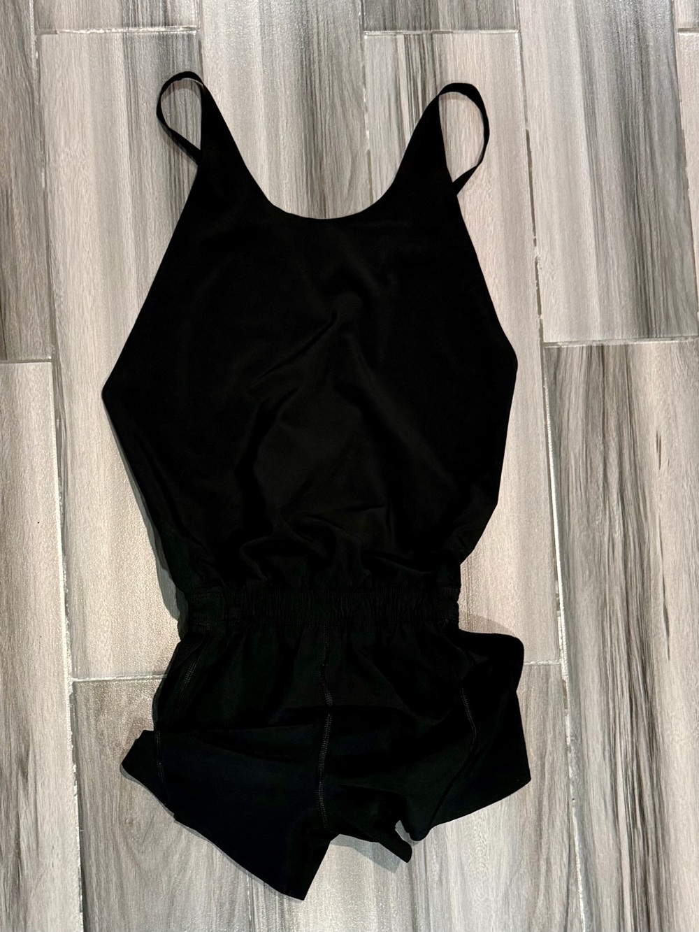 Athleta Black Sleeveless Romper Jumpsuit
